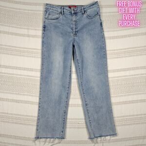 Guess Straight Leg Jeans Women’s Size 31 Light Wash High Rise